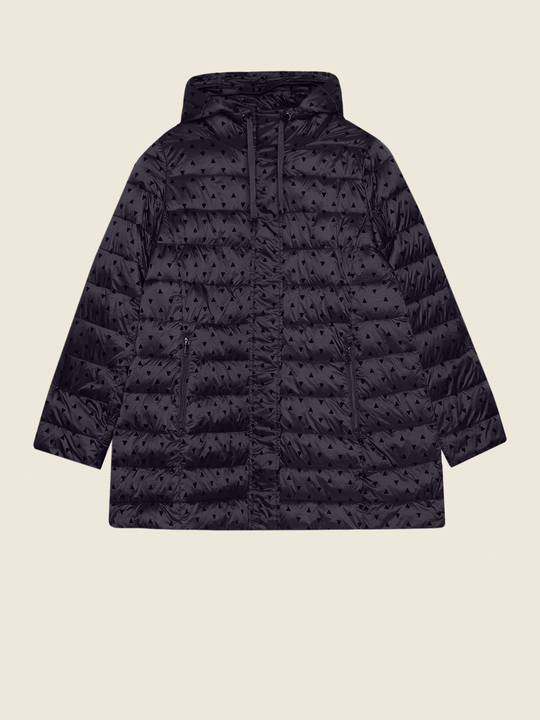 Elenamiro&nbsp;: Doudoune fantaisie avec capuche Bleu_1