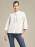 Stretch cotton embroidered shirt image number 0