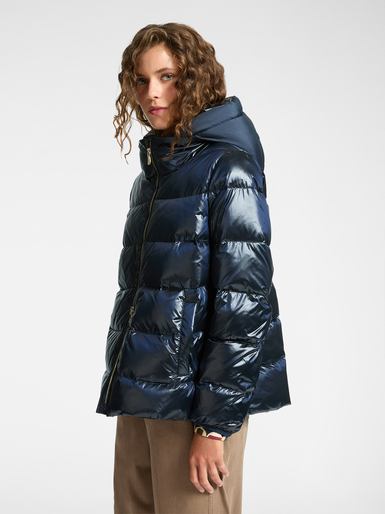 Lightweight quilted down jacket image number 0