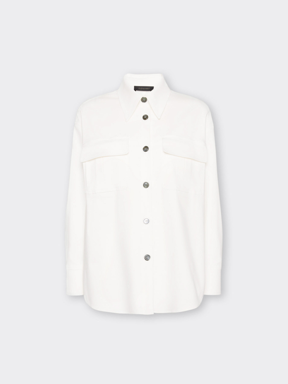 Chemise en gabardine avec poches