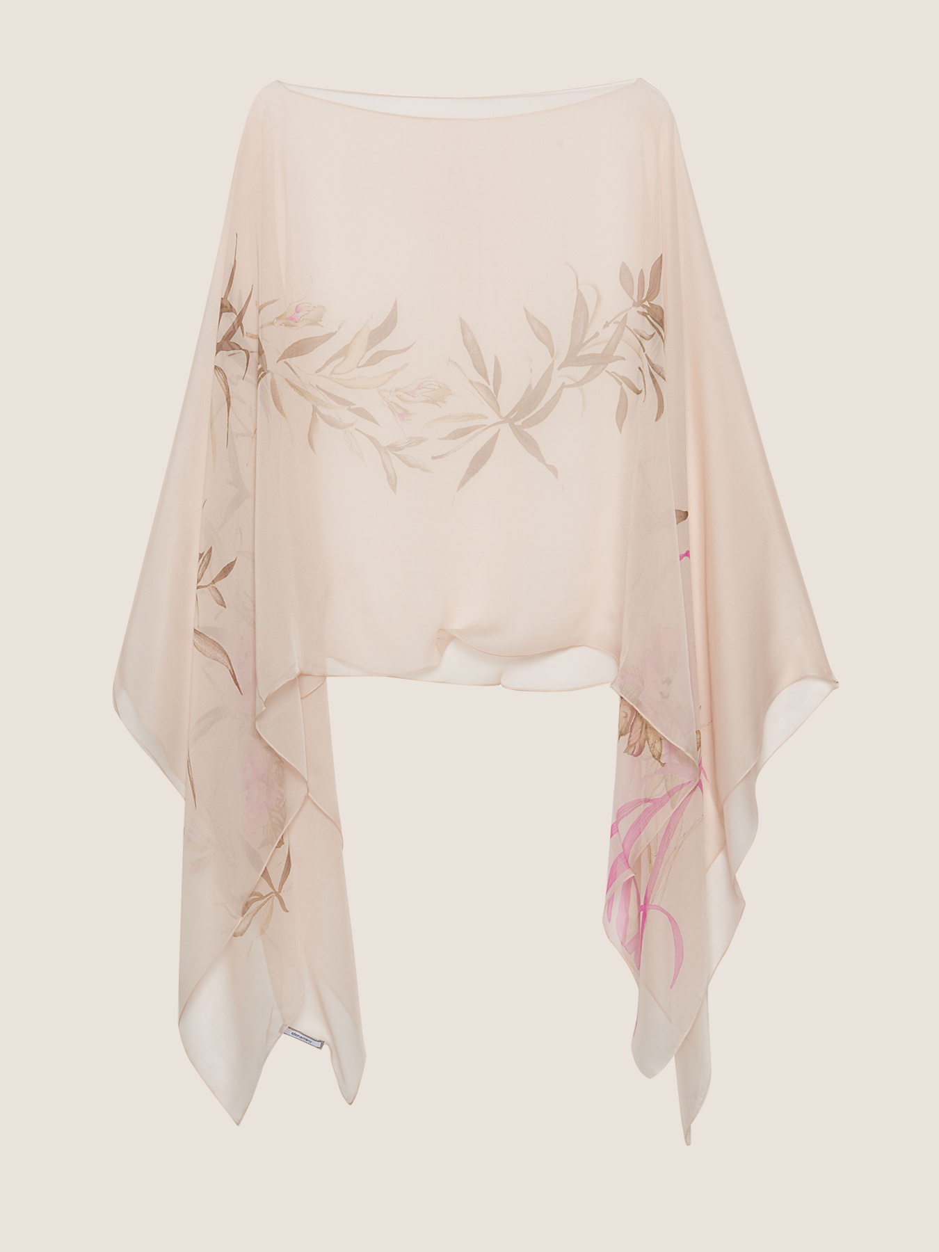 Stola floreale in seta image number 1