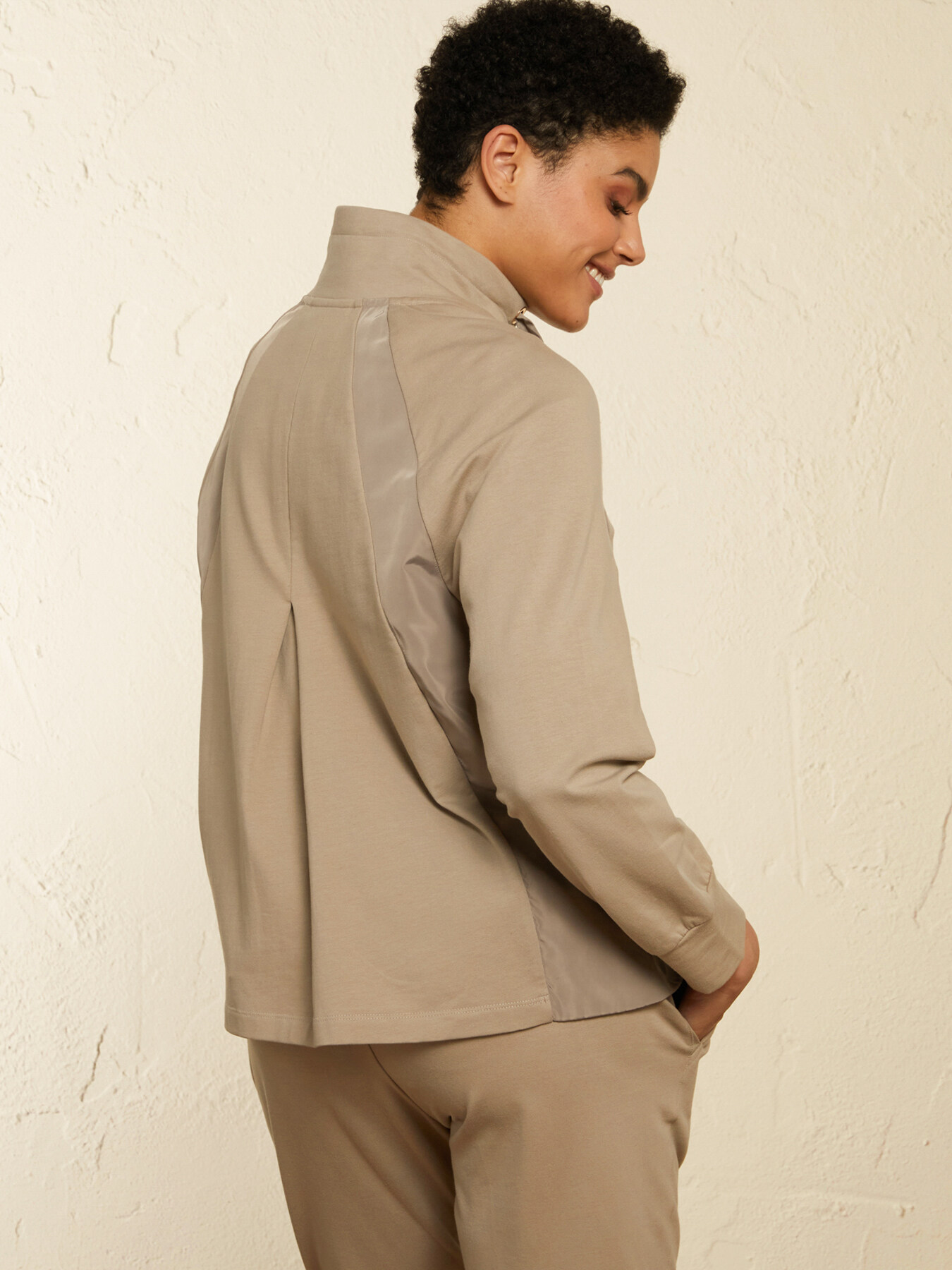 Plush pea coat