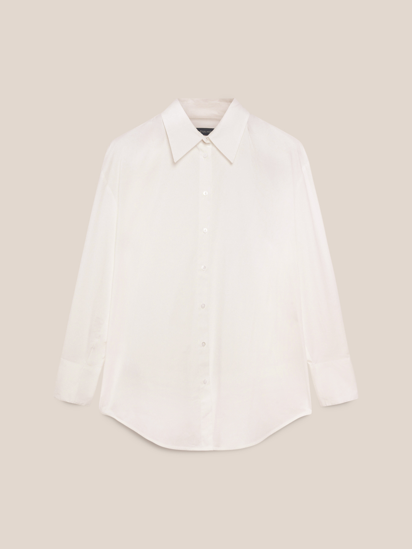 Camicia lunga in cotone stretch image number 4