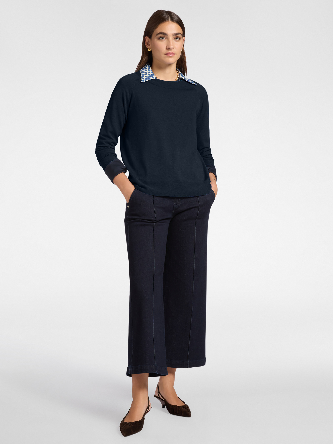 Basic-Pullover mit U-Boot-Ausschnitt image number 2