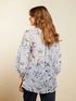 Camisa floral de algodón y seda image number 1