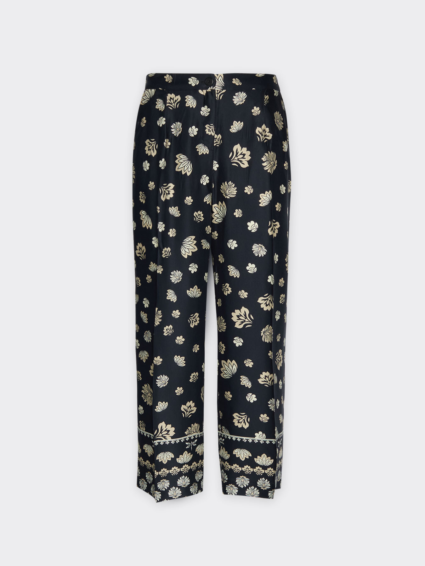 Pantaloni cropped dalla stampa etnica image number 4