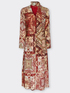 Robe chemise longue imprim&eacute;e en viscose image number 4
