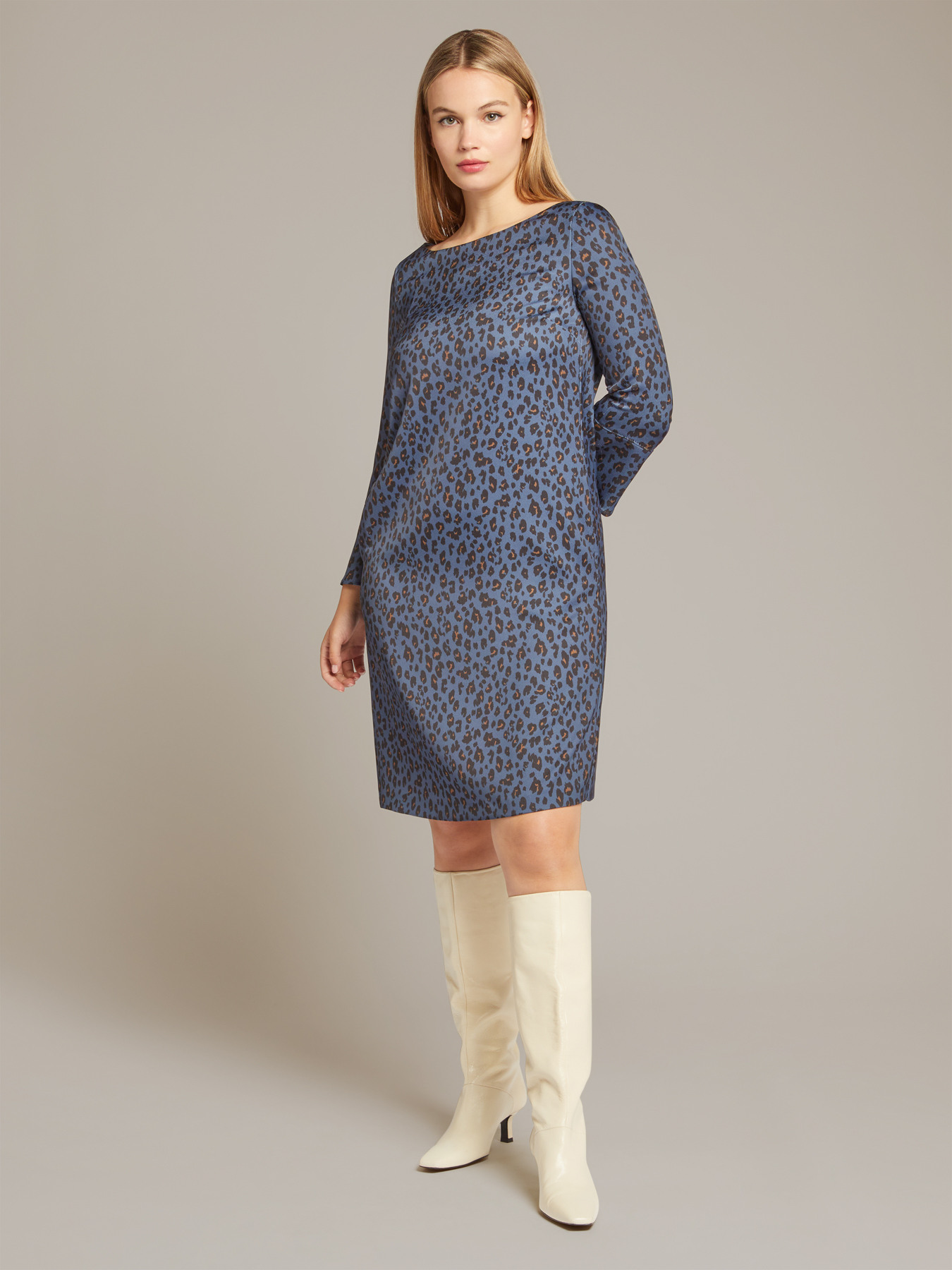 Kleid mit Animalier-Print image number 1
