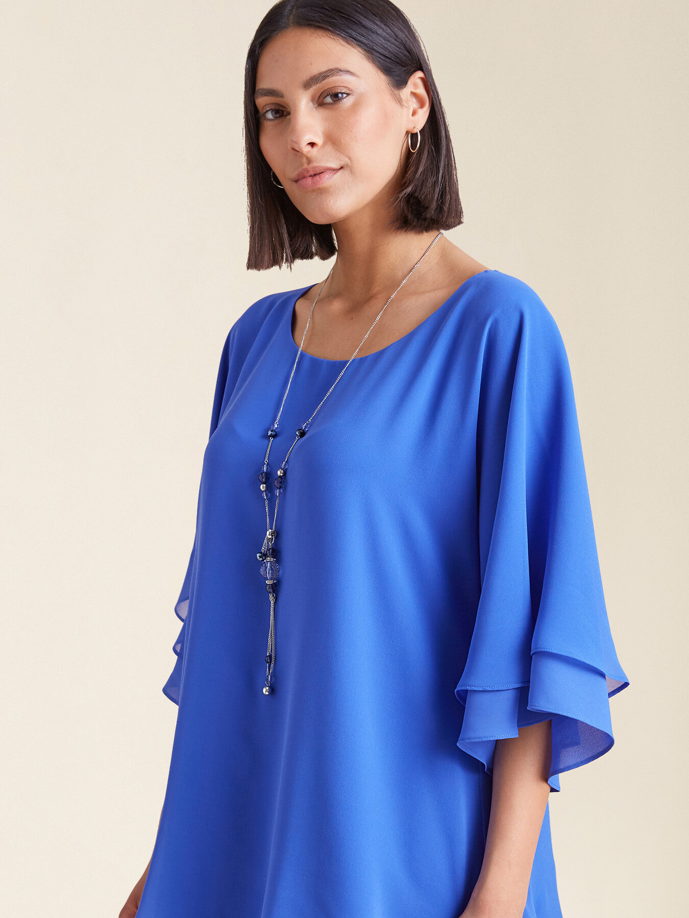 Elegant solid colour tunic image number 2