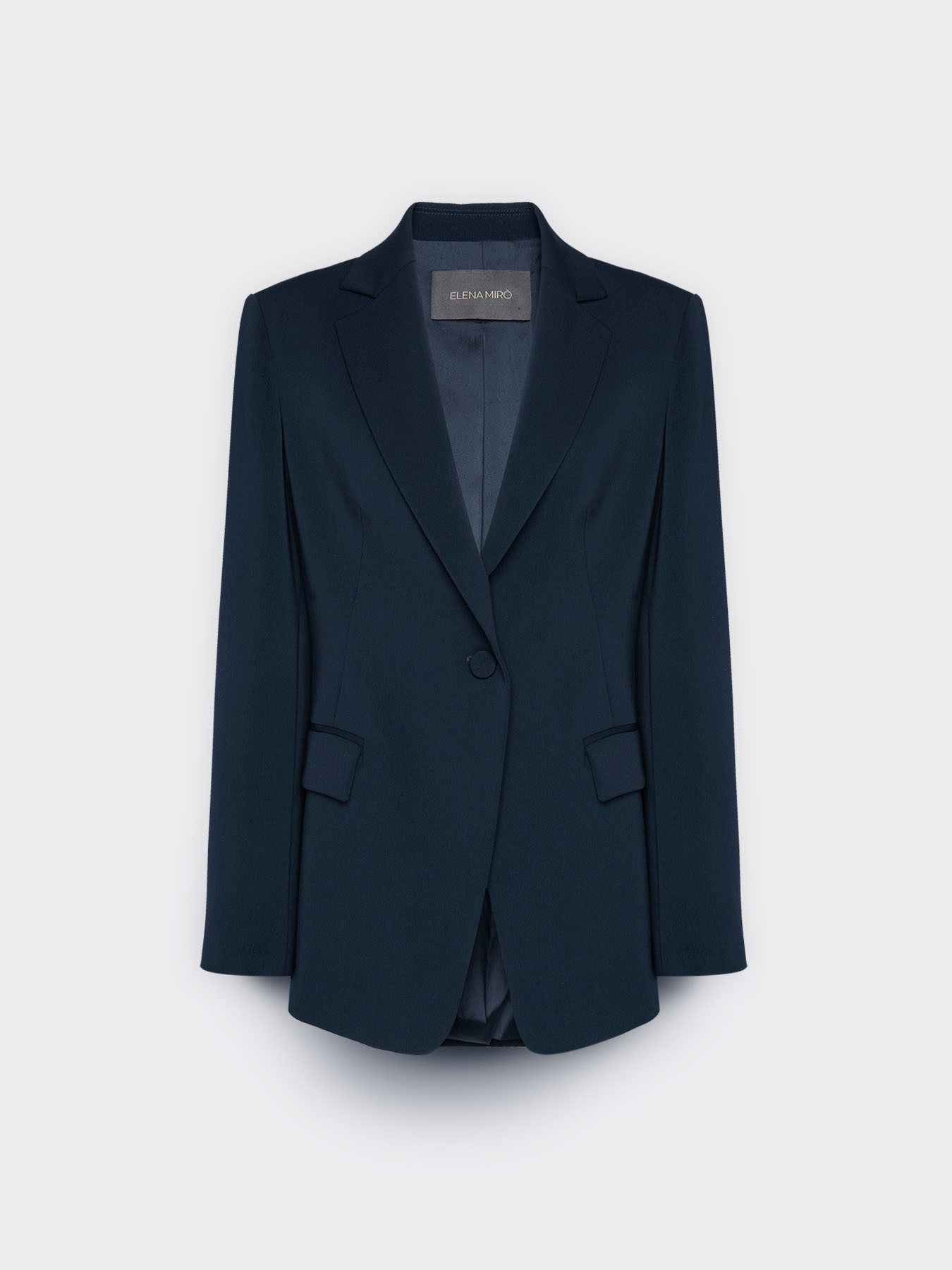 Blazer estructurado en cady image number 4