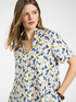 Printed poplin dress image number 3