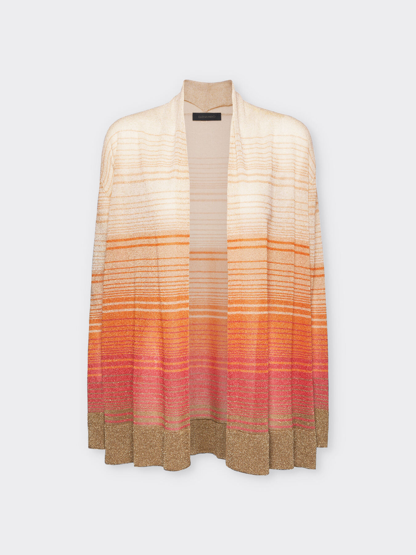 Cardigan mit nuancierten Streifen image number 4