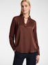 Viscose T-shirt with mandarin collar image number 0