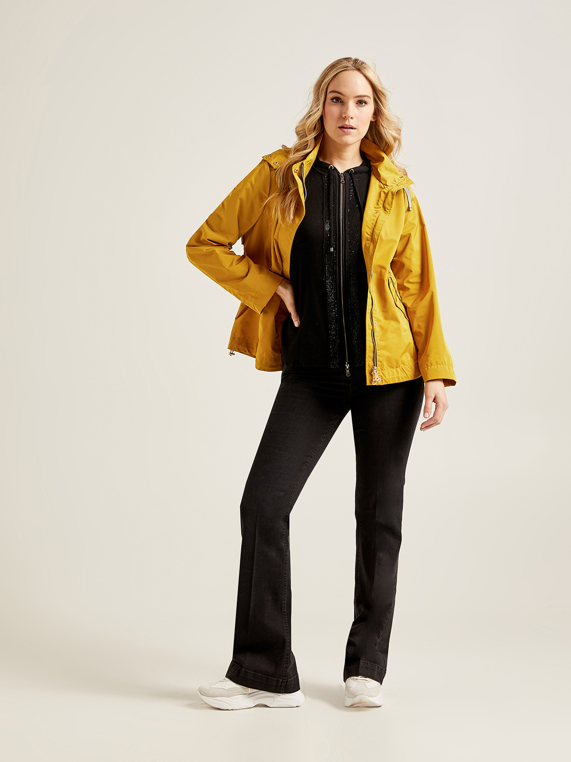 Elenamiro: Parka corto in nylon memory_1