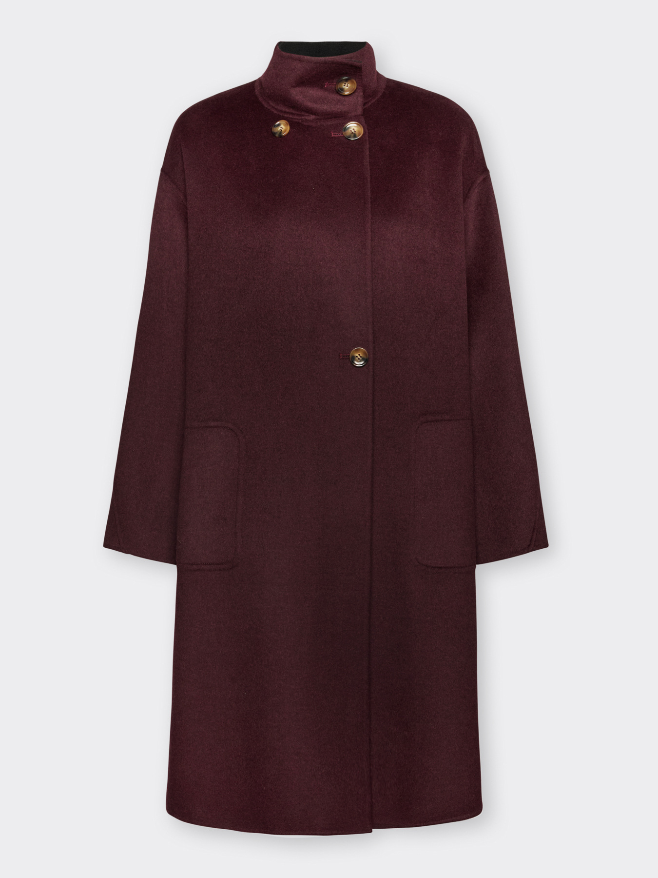 Manteau en double de laine m&eacute;lang&eacute;e image number 5
