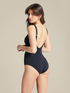 One-piece swimsuit with criss-cross on the front image number 1