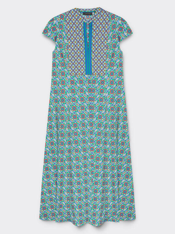 Kleid aus bedrucktem Baumwollstretch