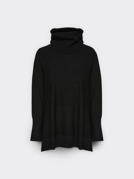 Viscose turtleneck sweater