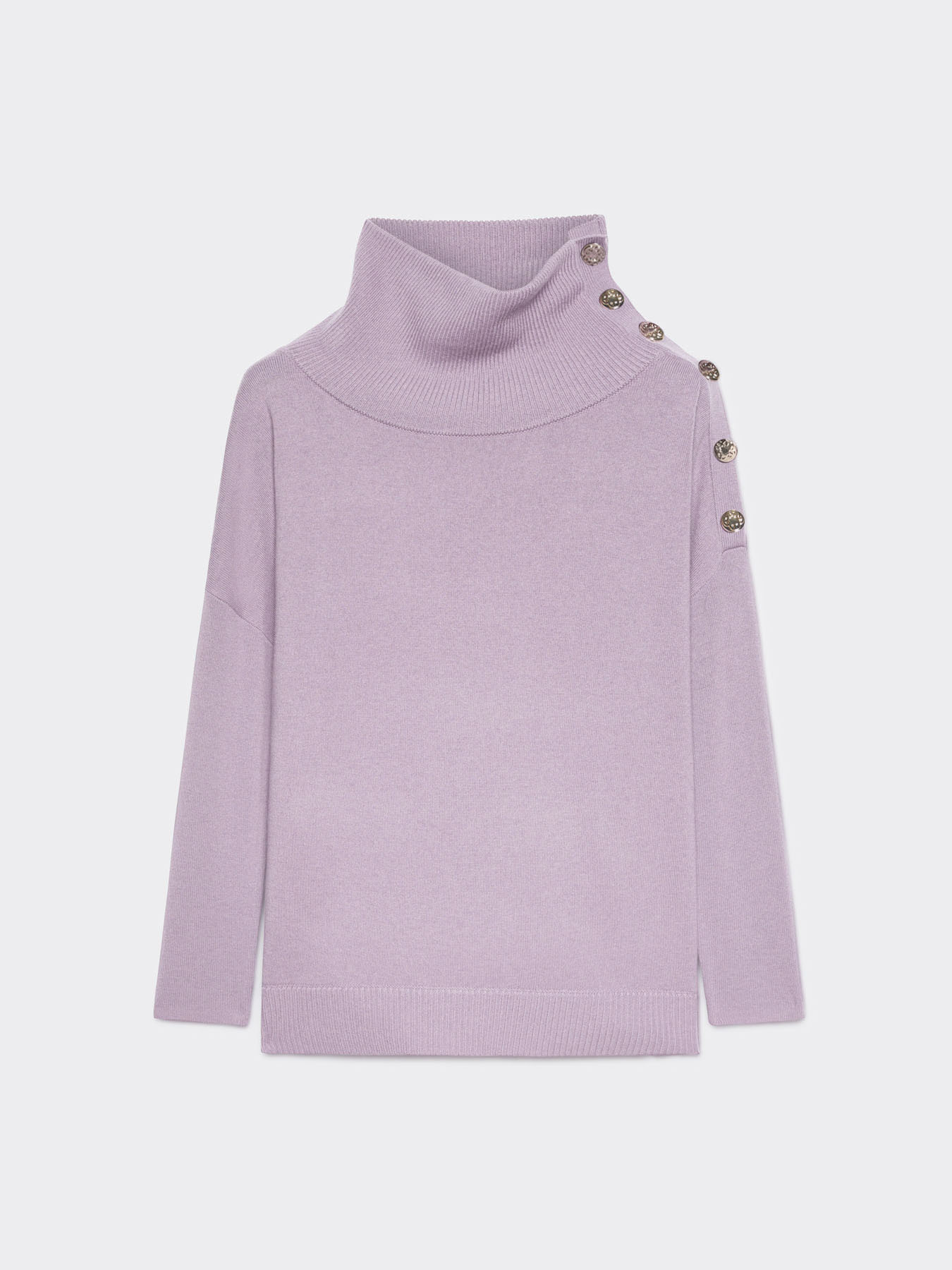 Oversize-Pullover aus Wolle mit Kn&ouml;pfen image number 4