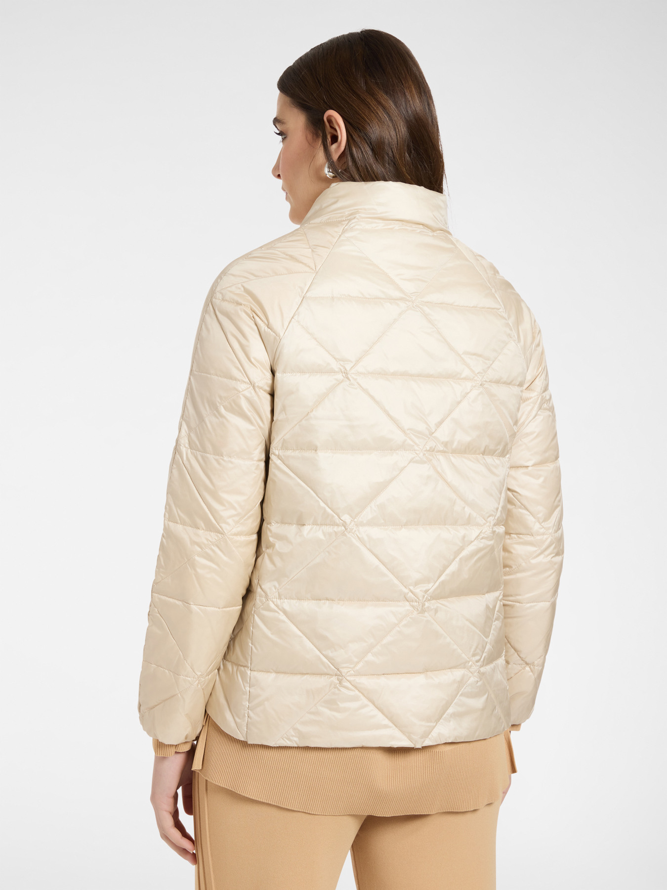 Lightweight quilted nylon down jacket image number 1