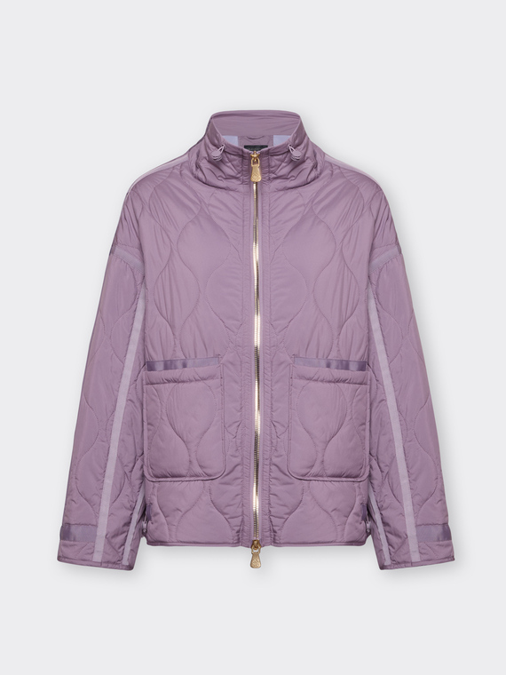 Lightweight quilted nylon down jacket