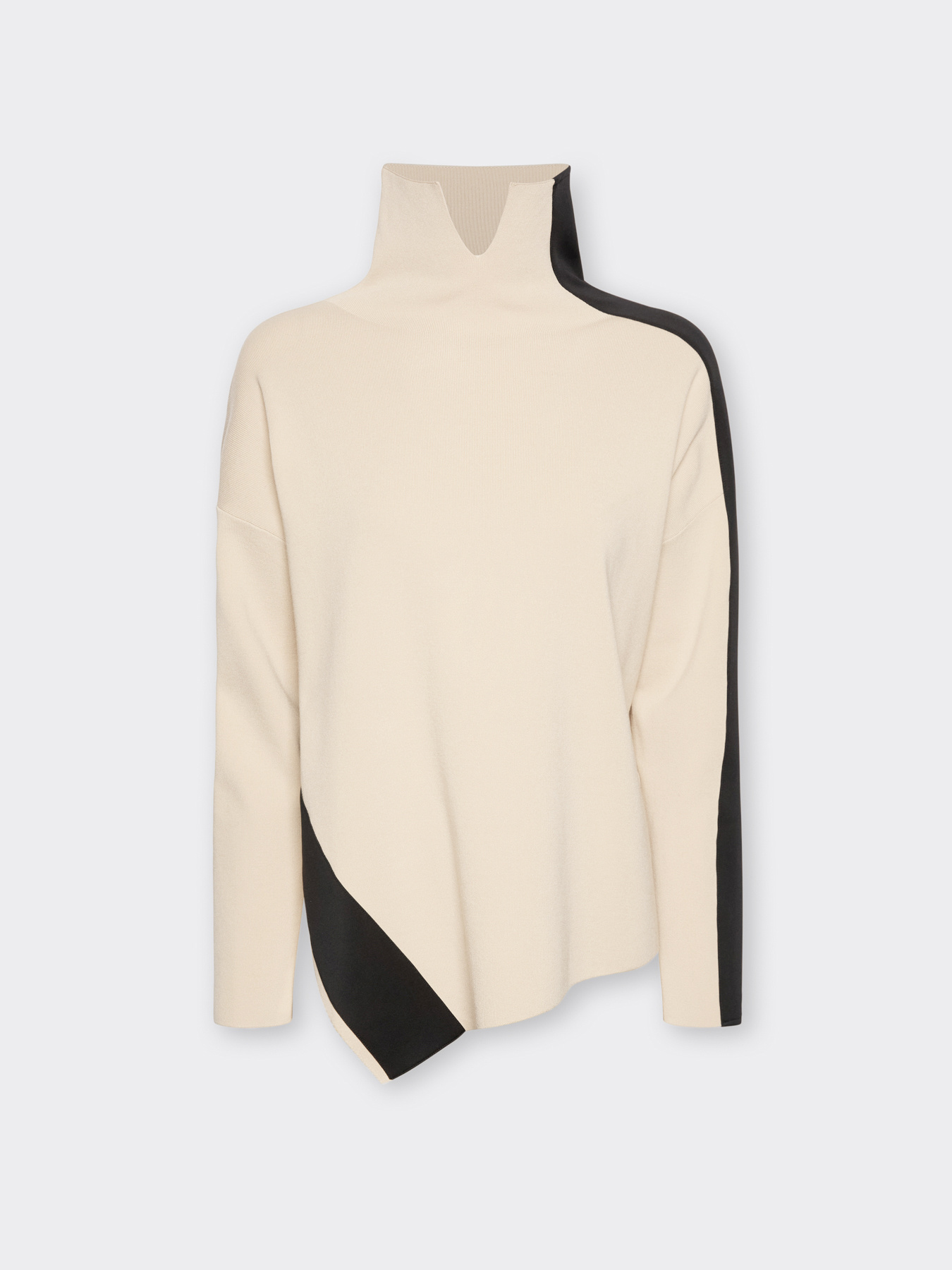 Rollkragenpullover mit asymmetrischem Saum image number 4