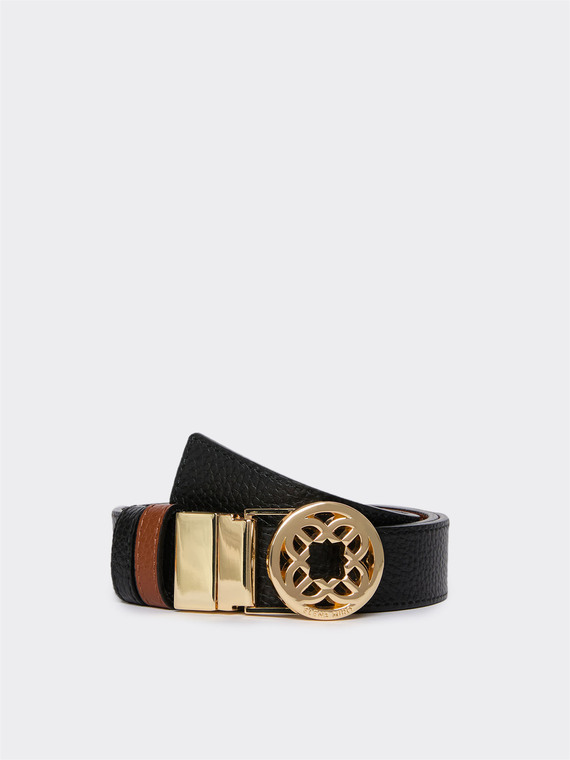 Reversible Monogram leather belt