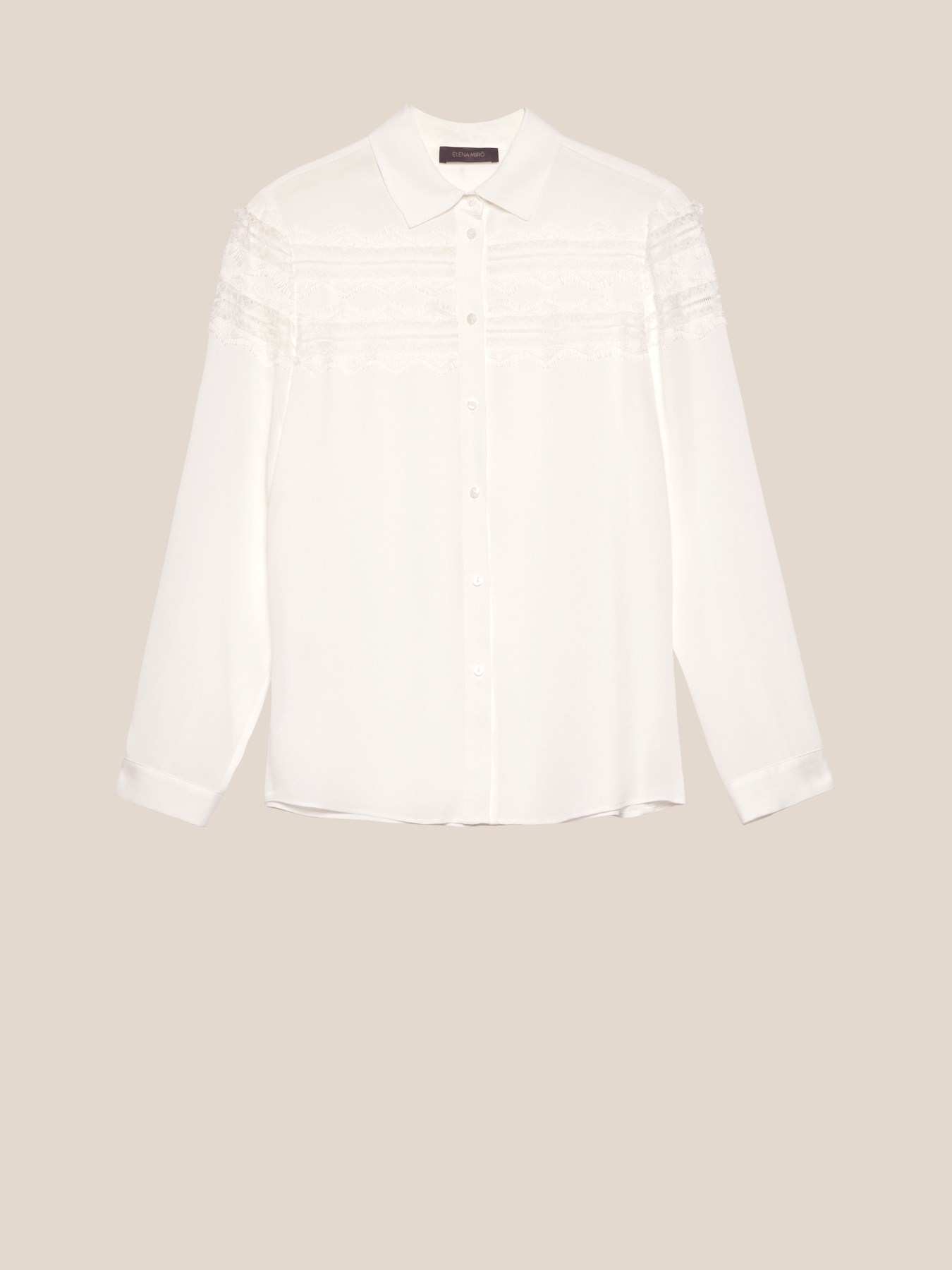 Camisa con aplicaciones de encaje image number 3