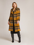Long chequered coat image number 1