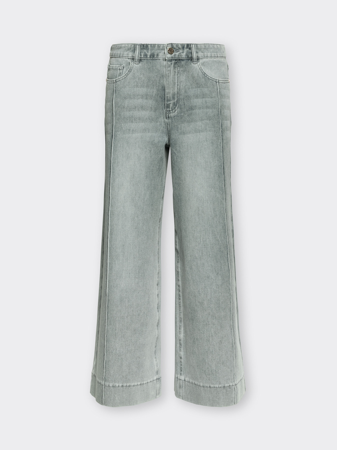 Jeans washed wide leg image number 4