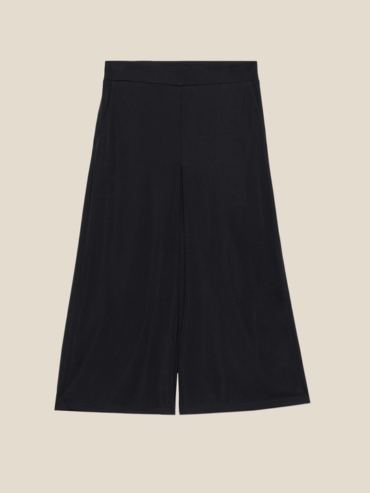 Elenamiro: Cropped-Hose aus Jersey Blau_1