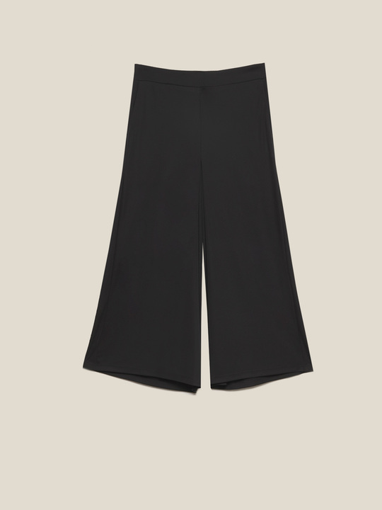 Elenamiro: Cropped-Hose aus Jersey Schwarz_1