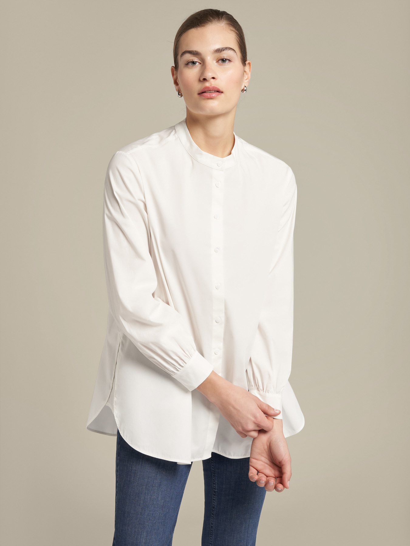 Stretch cotton shirt image number 0