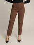 Gerade geschnittene, gemusterte Hose image number 2