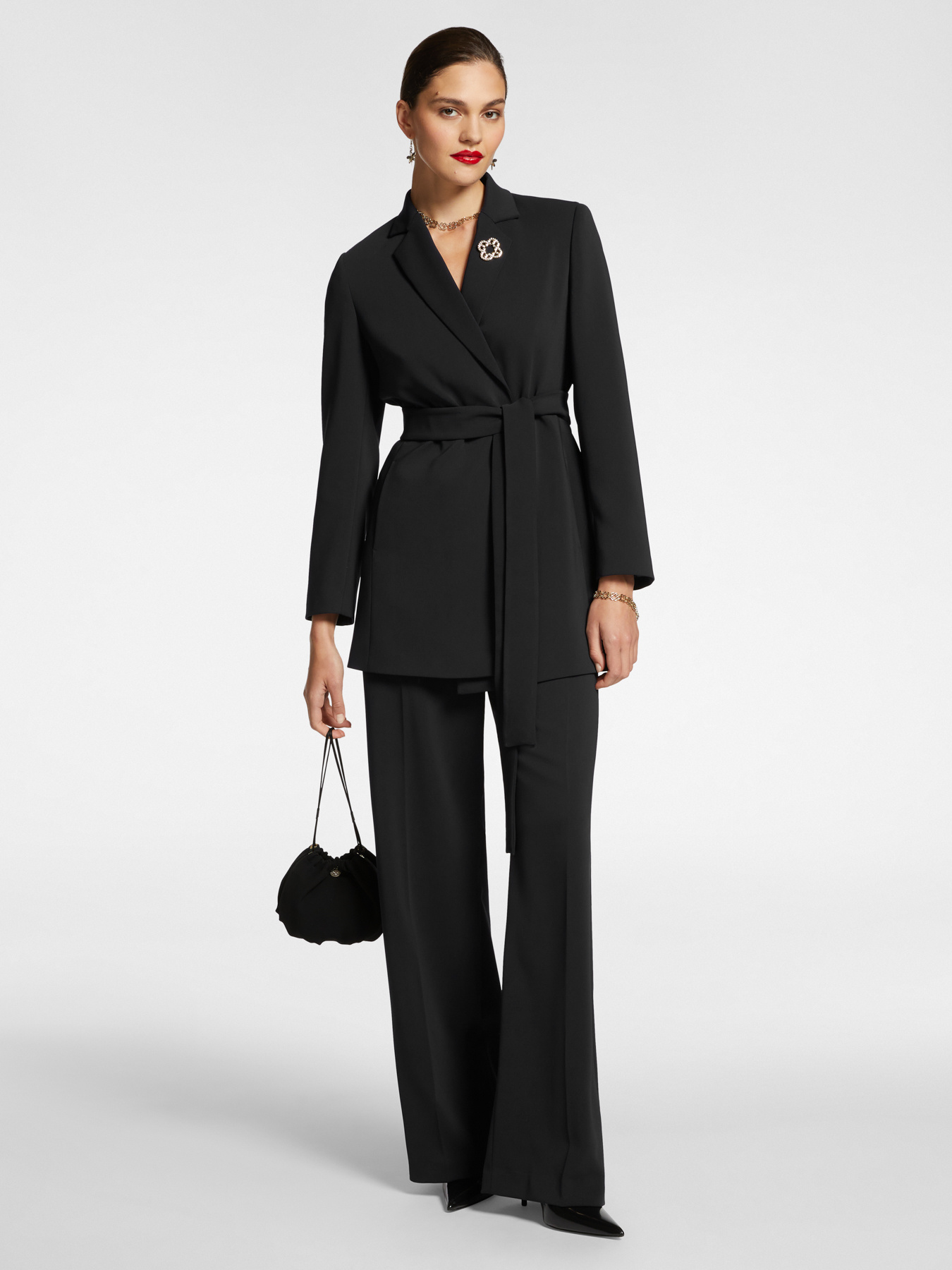 Men's cut cady stretch trousers image number 0