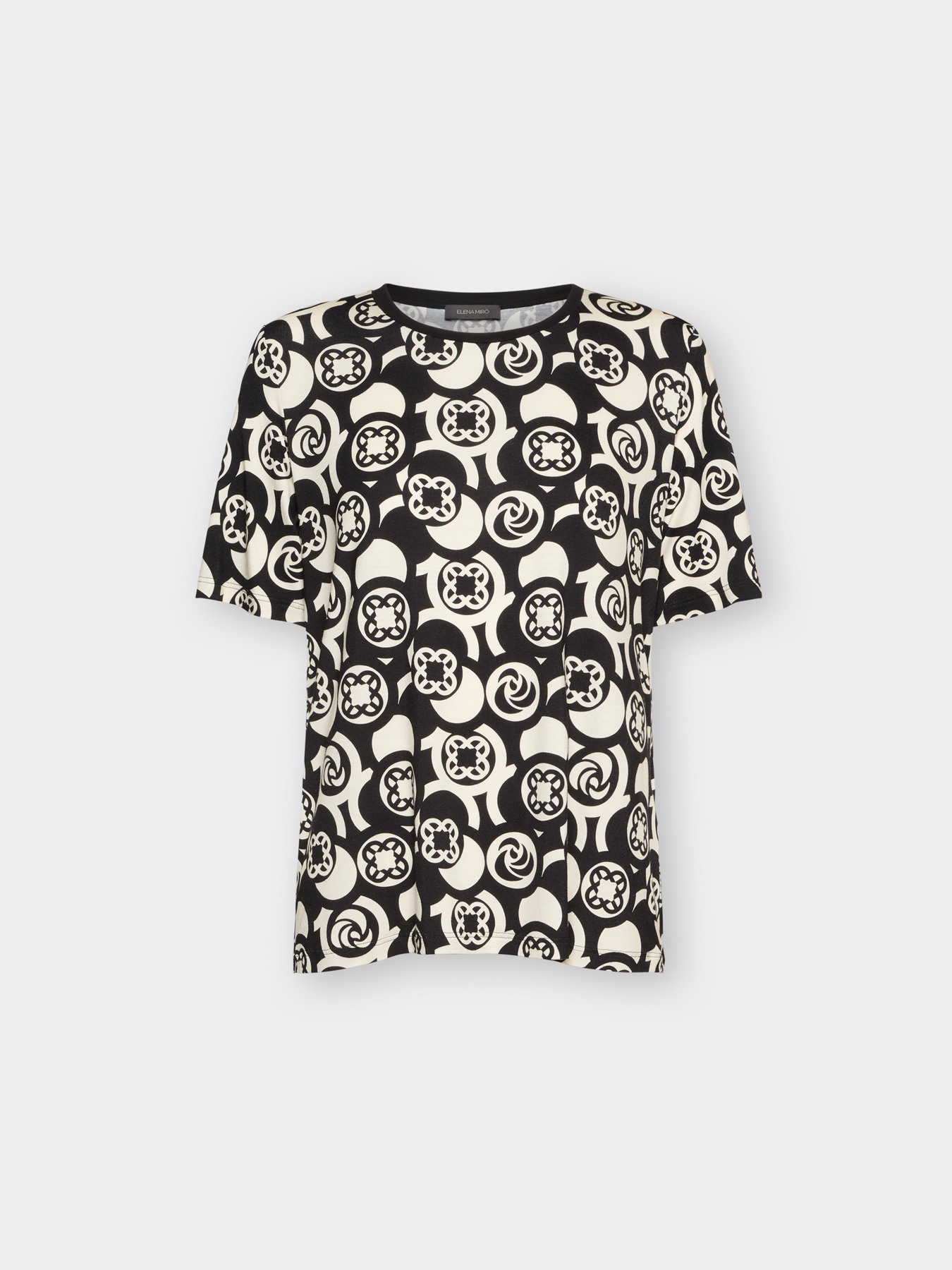 Printed viscose t-shirt image number 4