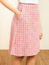 BASKET WEAVE FABRIC SKIRT image number 3