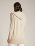 Hooded sweater with flounces image number 1
