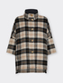 Wool-blend double check cape image number 4