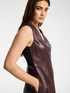 A-Linien-Kleid aus beschichtetem Stoff image number 3
