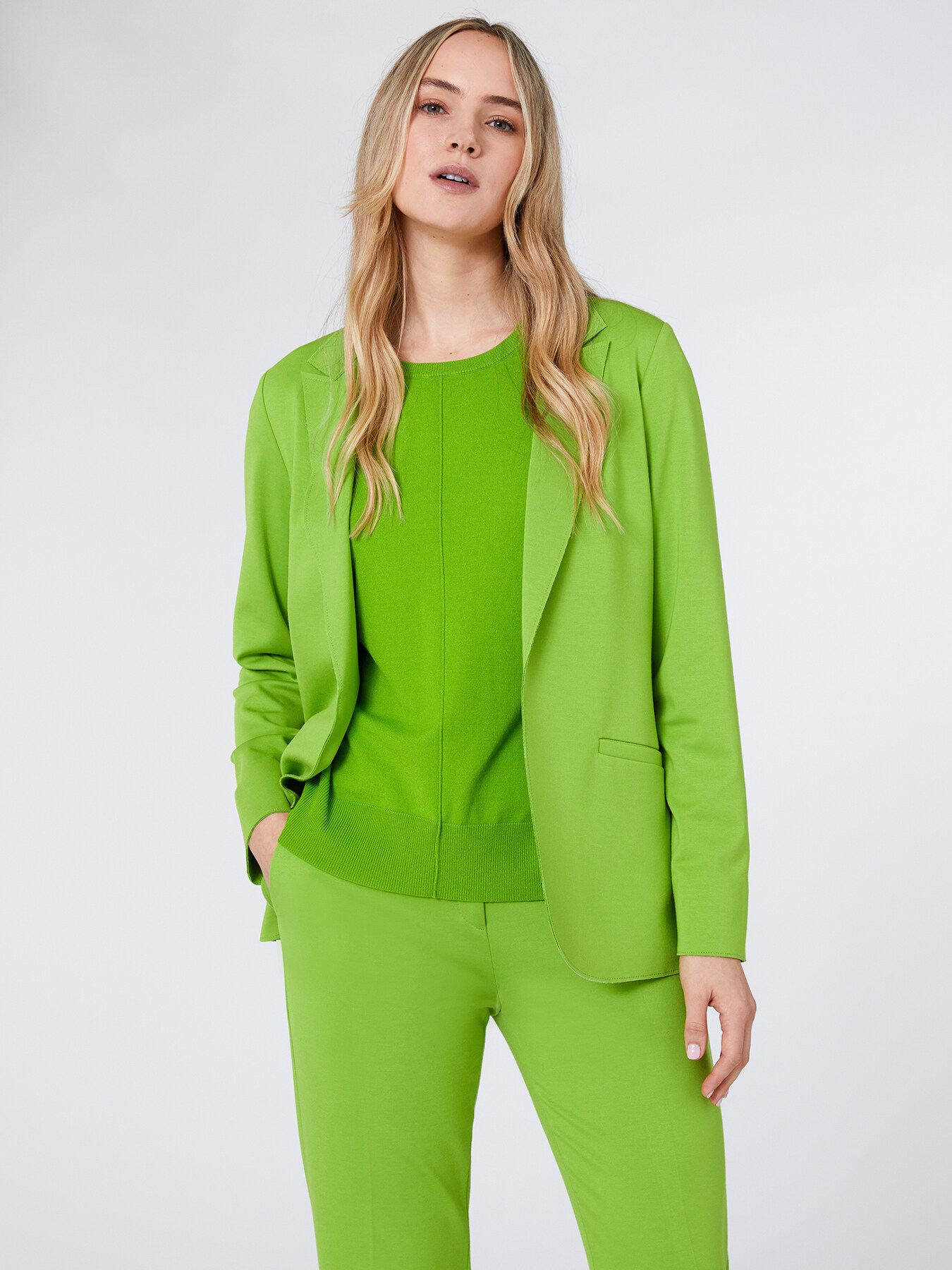 Blazer de punto de tela image number 1