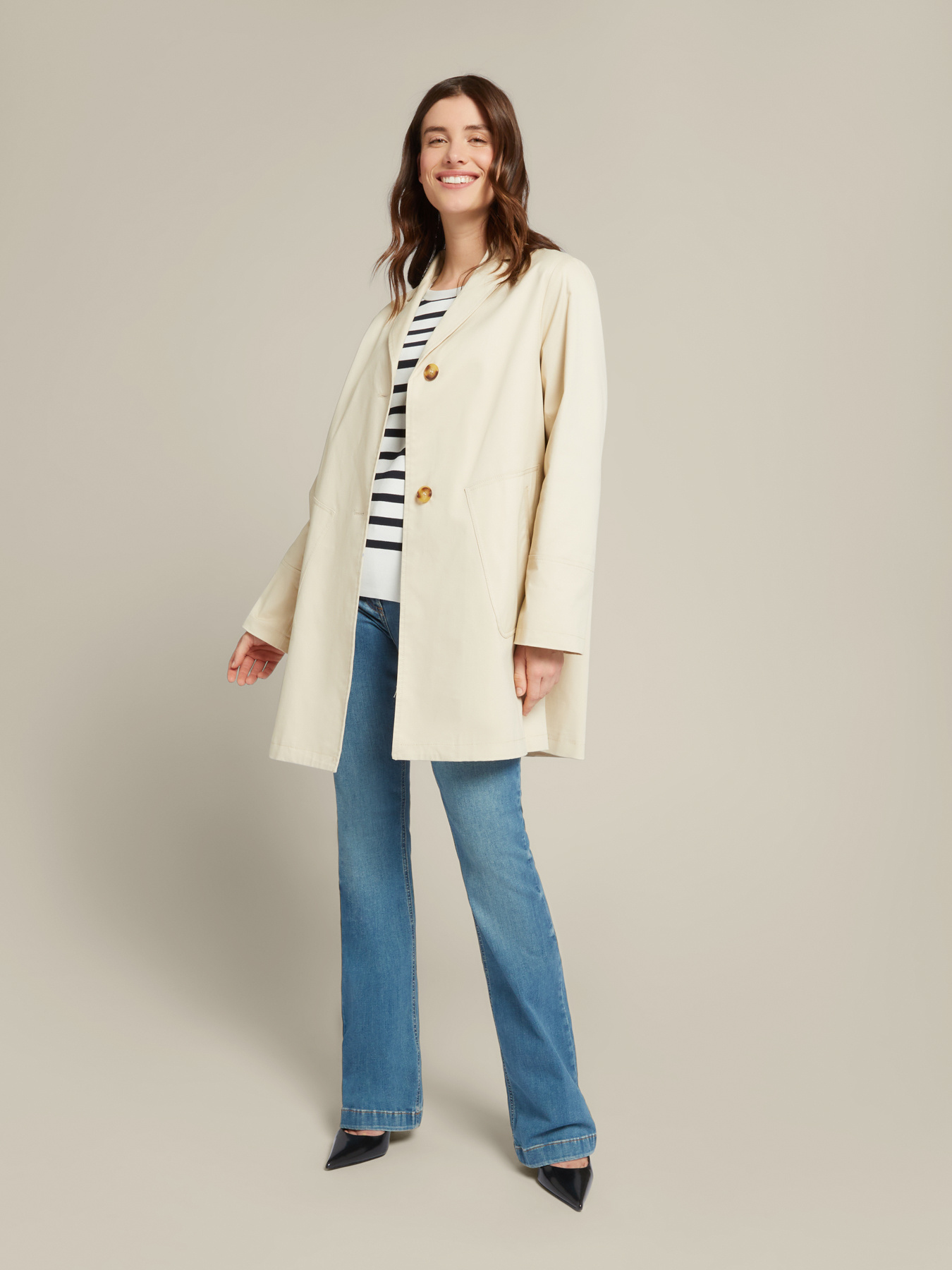 Cabanjacke aus Baumwoll-Stretch image number 4