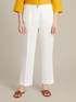 Straight-leg trousers made of pure linen image number 2