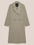 Flowing fabric trench coat image number 5