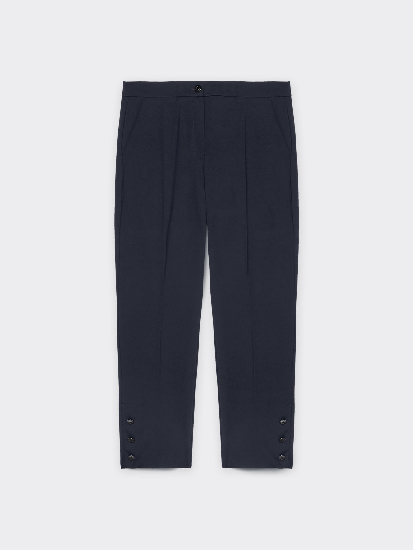 Chinos with buttons at the hem image number 4