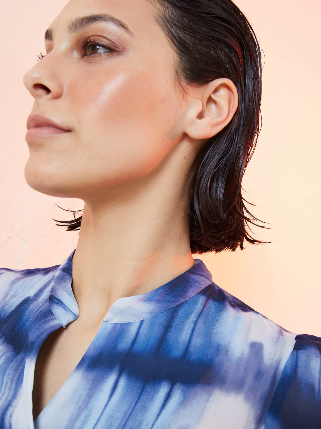 Poncho imprimé à franges Lisa Von Tang pour Elena Miro image number 6