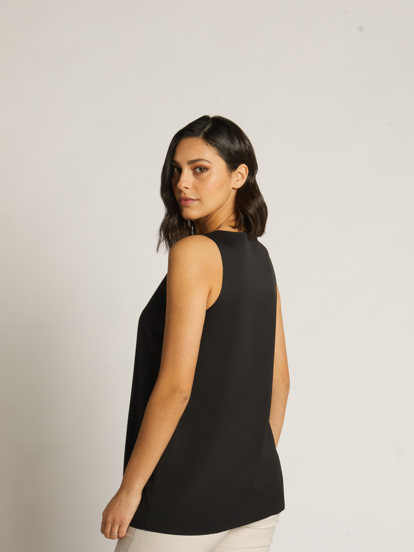 Top en satin image number 1