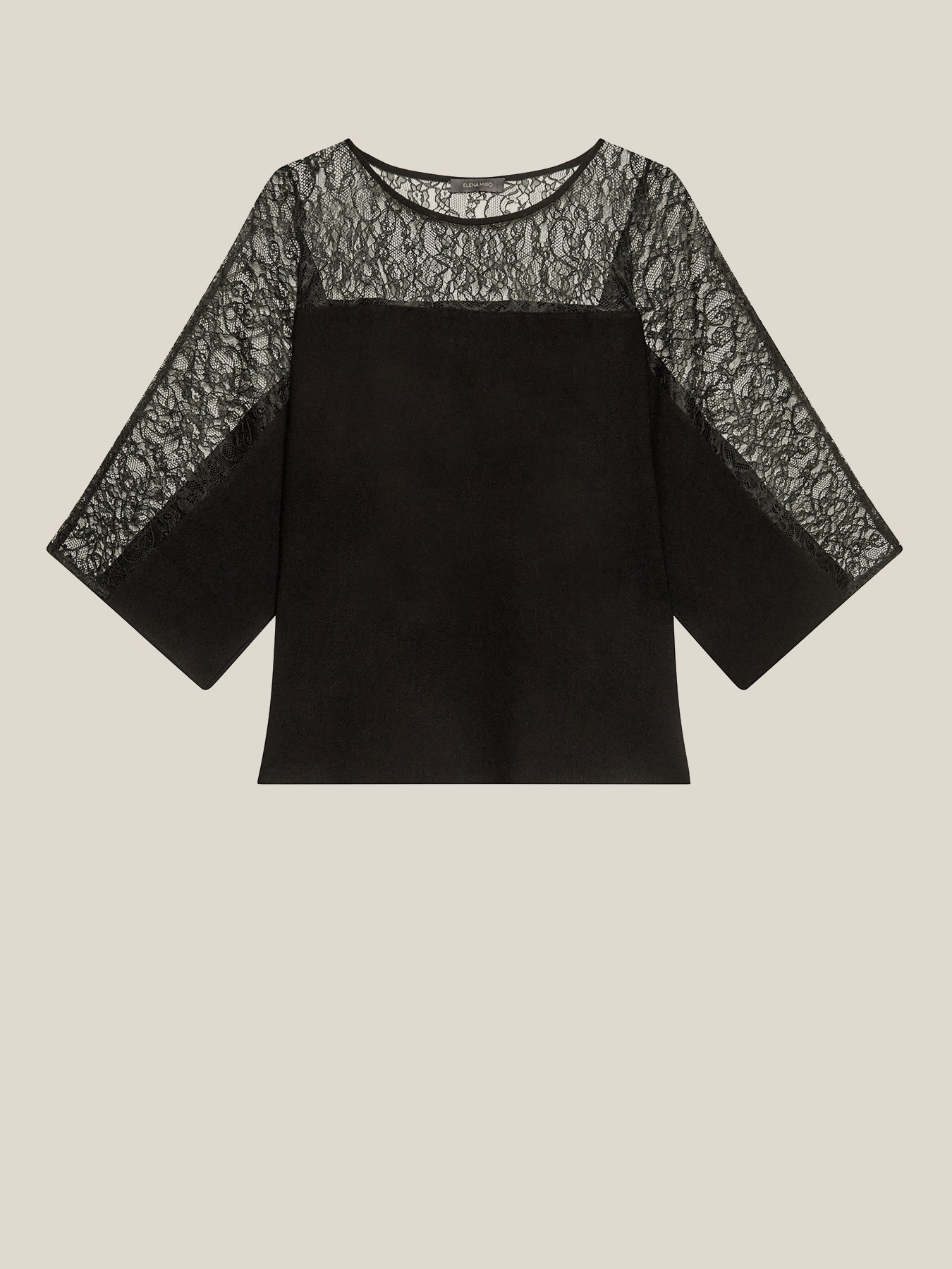 Maglia con pizzo image number 4