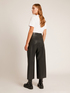 CROPPED FAUX LEATHER TROUSERS image number 2