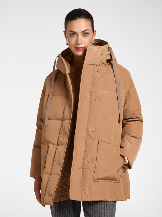 Gesteppte Nylon-Daunenjacke